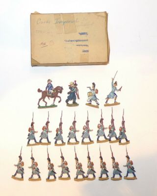 1d Post Ww2 German Tin Flats - Napoleonic Imperial Guard