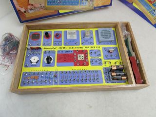 Vintage Science Fair 100 in 1 Electronic Project Kit 28 - 200 Japan w/ accessories 2