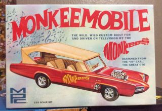 Monkees Monkeemobile Gto 1/25 Scale Model Kit