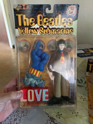 Beatles Paul Mccartney Glove And Love Base Yellow Submarine Mcfarlane Figure