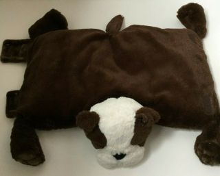 Little Miracles Brown White Bulldog Puppy Dog Snuggle Me Pillow Costco Plush