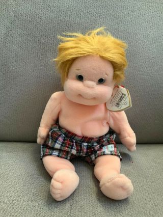 Ty Beanie Kids Chipper Boy Doll 1999 Soft Blonde Shorts W Tags Nwt