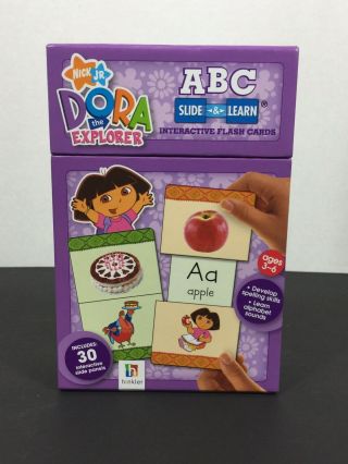 Dora The Explorer Abc Slide & Learn Interactive Flash Cards - Ages 3 - 6
