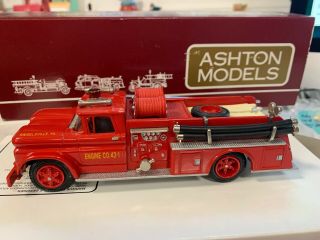 Ashton Models Ah 66 1961 Gmc 6500 Pumper Riegelsville Pa Fire Dept -