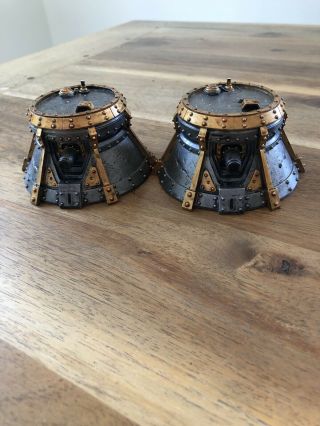 2 Painted Trencher Blockhouse - Cygnar Structure Warmachine Terrain.