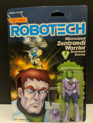 1985 Matchbox Robotech Zentraedi Warrior Enemy 4 " Moc Figure 7216