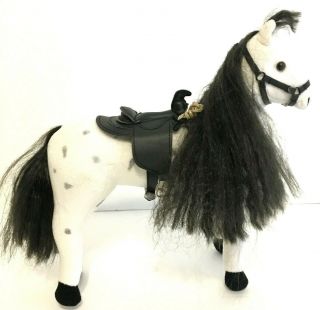 Only Hearts Club Horse Pony Black White Appaloosa Plush Saddle Bridal Equestrian
