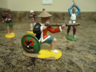 Chinese Boxer 5 Figures 54mm Plastic