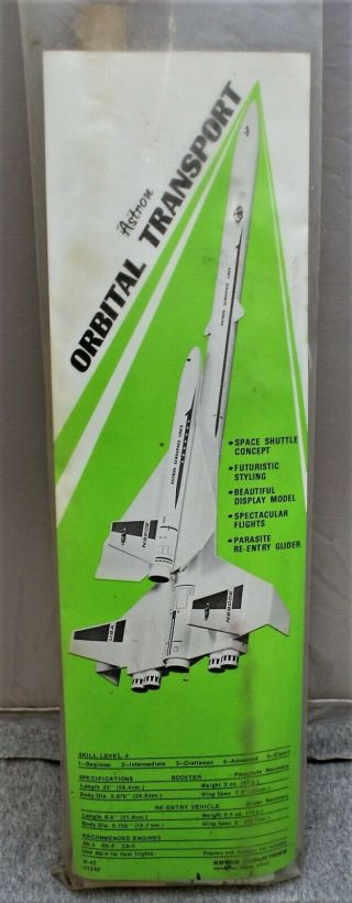 Vintage Estes Orbital Transport Flying Model Rocket Kit K - 42 1242 /// 23 " Long