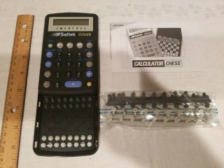 Saitek Calculator Chess Computer Kasperov Handheld Game - 1992 &