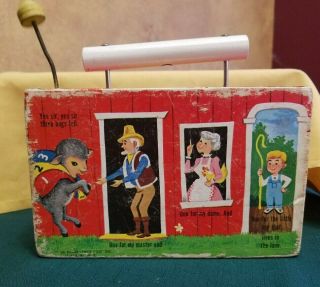 Toddler Child Collector Vintage 1966 Fisher Price Music Box TV - Radio Toy 3