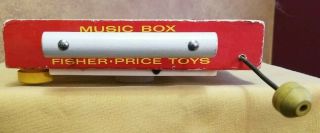 Toddler Child Collector Vintage 1966 Fisher Price Music Box TV - Radio Toy 5