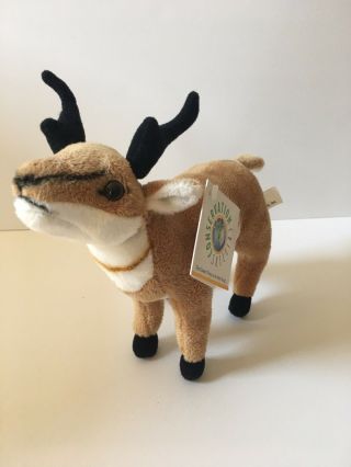 Conservation Critters Wildlife Artists Pronghorn Antelope Deer Plush Toy Tags