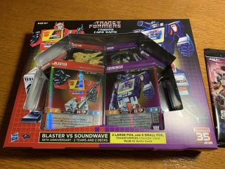 In Hand Sdcc 2019 Transformers Tcg 35th Anniversary Box & Convention Pack Set