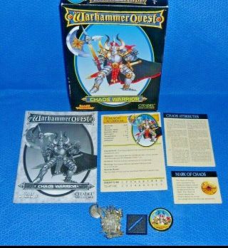 Warhammer Quest Chaos Warrior Pack Complete Oop (1st Ed. )
