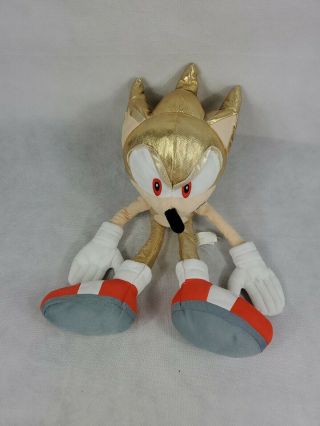 20 " Sonic The Hedgehog Plush Gold Sega Kellytoy Stuffed Animal 2009