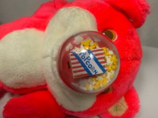 Nosy Bear 1987 Playskool Popcorn Nosey Pink Plush Squeeze Vintage 12 