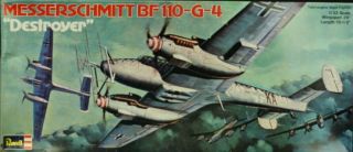 Revell 1:32 Bf - 110 G - 4 Destroyer Twin Engine Night Fighter Plastic Kit H - 250u1