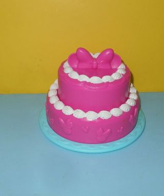 Disney Minnie Mouse Bow - Tique Sweet Surprises Play Kitchen Replacement Part Cake