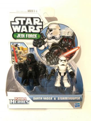 Playskool Star Wars Galactic Heroes Jedi Force Darth Vader & Stormtrooper