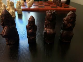Medieval Inspired Chess Set German 12th/13/14th Century Ivory/Brown 7