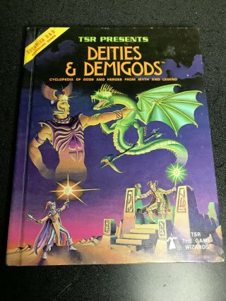 Deities & Demigods Ad&d Cthulhu And Melnibonean Mythos 144 Pages 1st Printing