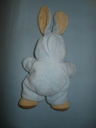 TY Pluffies Love To baby Brown Bear in Blue Removable Bunny Suit 7 