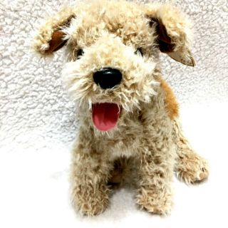 Vintage 1992 Ty Toffee Terrier Tan Brown Puppy Dog Stuffed Animal Plush Toy