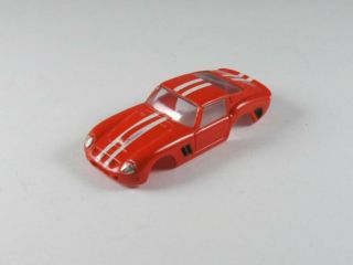 Vintage Aurora Thunderjet Ferrari Gto Ho Slot Car Body,  Red