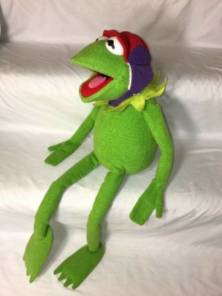 Macy ' s Kermit The Frog Plush Frog - tographer Stuffed Animal 25” Toy 2002 6