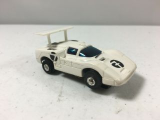 Aurora Slot Car Tjet Mrrc Mcoo54 Chaparral 2f White