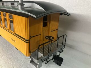 Accucraft 1:20.  3 Coach D&RGW Bumble Bee Yellow Double Stripe 306 5