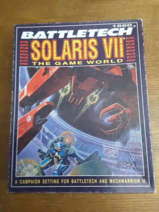 Battletech - Solaris Vii: The Game World - Fasa 1660 (1991) Believed Complete