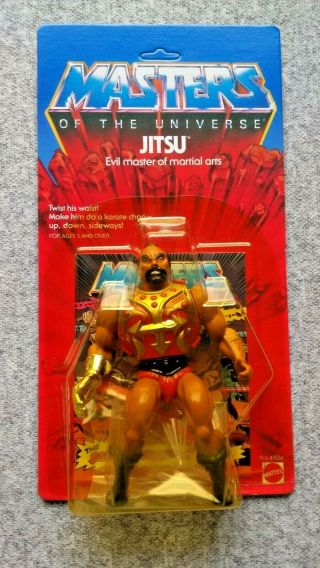 Masters Of The Universe Jitsu 1983 Unpunched Card Mosc He - Man Motu