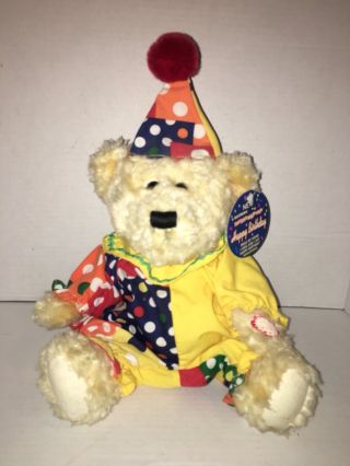 Dandee Tickle Tickle Wiggle Wiggle Happy Birthday Teddy Bear In Clown Costume - -