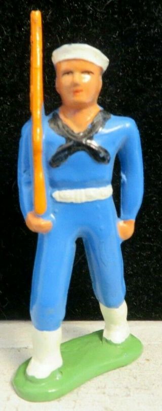 Barclay Lead Toy Soldier Sailor Blue Uniform In Puttees B - 052a Paint