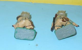 Painted Metal Toy Soldiers Action Pose Tan Camo Helmets US Soldiers 2 