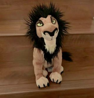 Scar The Lion King Villain 14 " Plush Toy Disney Store Exclusive