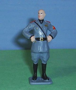 Toy Soldiers Metal World War 2 Wwii Italian Dictator Mussolini 54mm