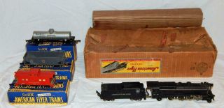 1948 American Flyer 4607a Pennsylvania Freight Train Boxed Set 312ac Pacific K - 5
