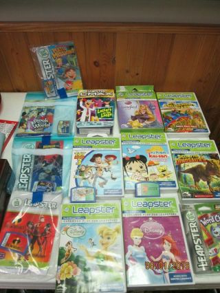Leapfrog Leapster 1 Or 2 Learning Games 15 Total: Batman,  Incredibles And More