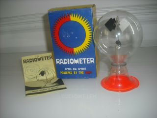 Vintage Radiometer Space Age Sphere Retro Sun Solar Powered Real