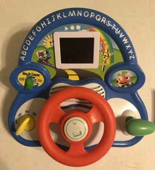 Leapfrog See & Learn Driver Steering Wheel Leap Frog Alphabet Numbers Driving