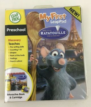 Leap Frog My First Leap Pad Ratatouille Preschool Book And Cartridge In Case