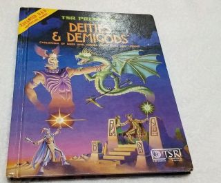 Ad&d Dungeons & Dragons Deities And Demigods 128 Pages