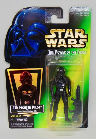 Kenner Star Wars Power Of The Force 3.  75 " Tie Fighter Pilot Potf