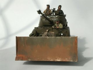 WW2 US Sherman Bulldozer,  1/35,  built & finished for display,  fine. 2
