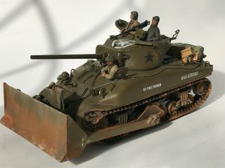 WW2 US Sherman Bulldozer,  1/35,  built & finished for display,  fine. 7