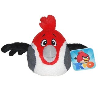 Angry Birds Rio Red Bird 5in.  Plush Toy Doll With Sound