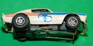 AURORA AFX TOMY CHEVY CAMARO BLUE WHITE RED 6 Slot Car HO Running Chassis 2